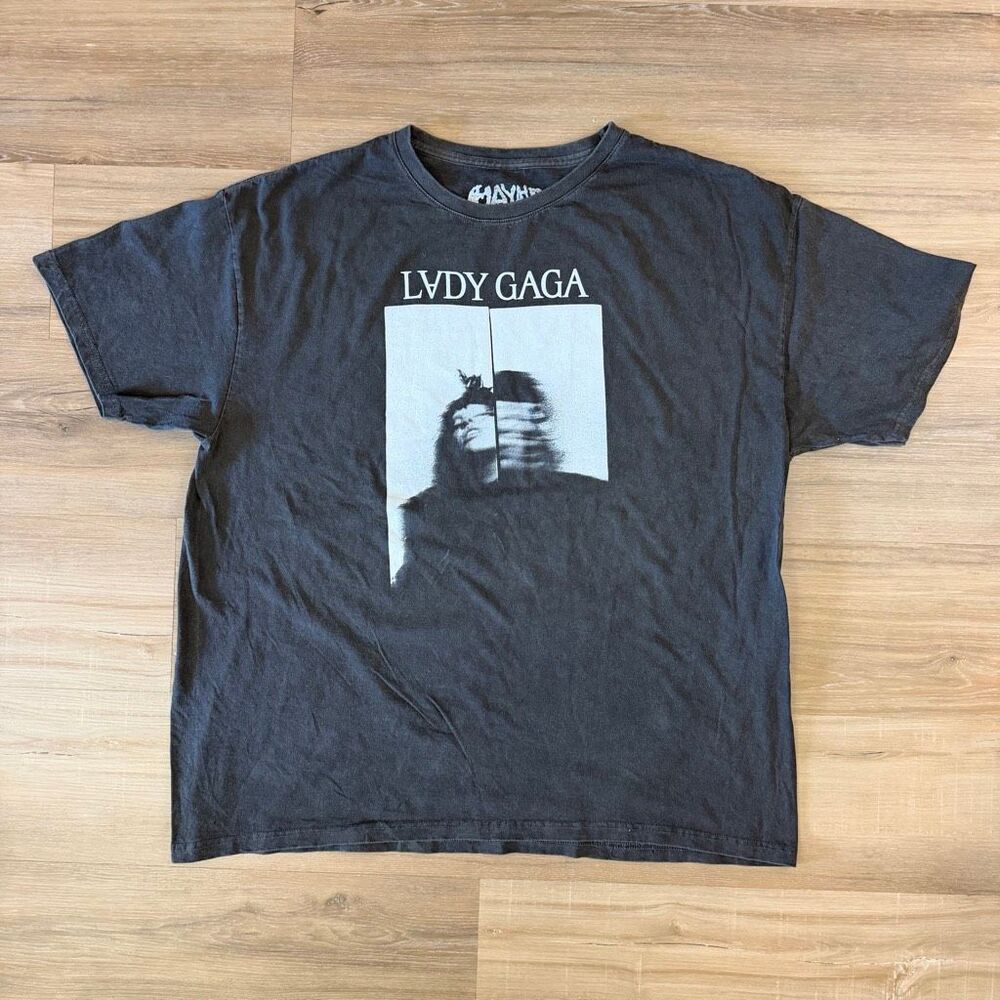 Urban Outfitters Lady Gaga Mayhem Black Shirt Size XL Oversize Boxy Comfy Tee
